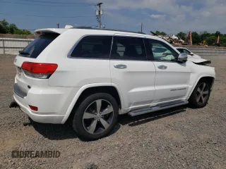 2015 Jeep Grand Cherokee Overland with VIN 1C4RJFCG6FC797653, listed as a Copart auction lot 65186695 with Not provided miles and Salvage title. Bid and sale history available at DreamBid. Image 3.