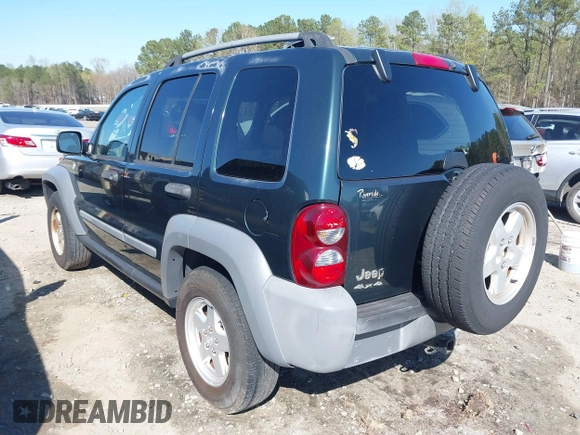 2005 Jeep Liberty Sport with VIN 1J4GL48K05W584675, listed as a IAAI auction lot 41867491 with 112,882 mi miles. Bid and sale history available at carsss.com. Image 3.