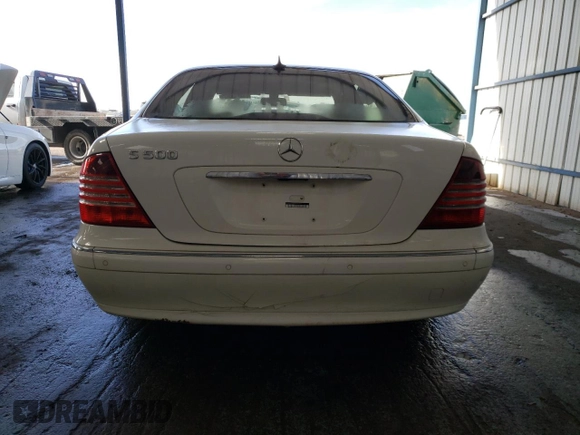 2005 Mercedes-Benz S-Class 5.0L with VIN WDBNG75J85A447977, listed as a Copart auction lot 89194145 with 158,851 mi miles and Clean Title. Bid and sale history available at carsss.com. Image 6.