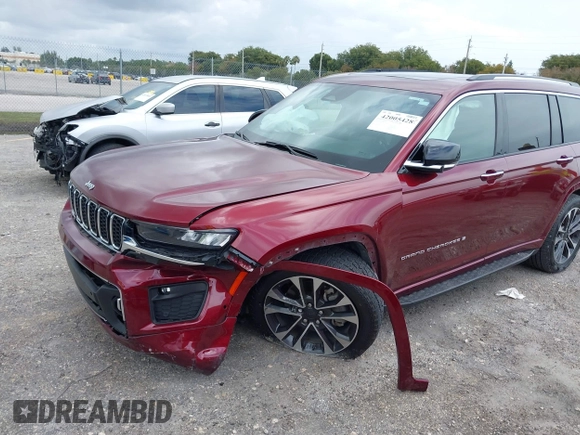 2021 Jeep Grand Cherokee Overland with VIN 1C4RJJDG7M8204108, listed as a IAAI auction lot 42005428 with 68,369 mi miles and . Bid and sale history available at DreamBid. Image 6.