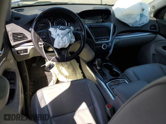 2015 Acura MDX Technology with VIN 5FRYD3H41FB014112, listed as a Copart auction lot 51713615 with 122,565 mi miles and Salvage title. Bid and sale history available at DreamBid. Image 8.
