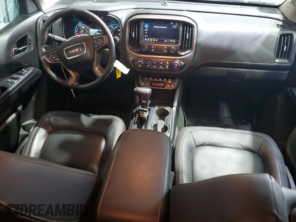 2021 GMC Canyon 4WD AT4 w/Leather with VIN 1GTG6FEN8M1255144, listed as a Copart auction lot 50186815 with 43,610 mi miles and Salvage Title. Bid and sale history available at carsss.com. Image 8.