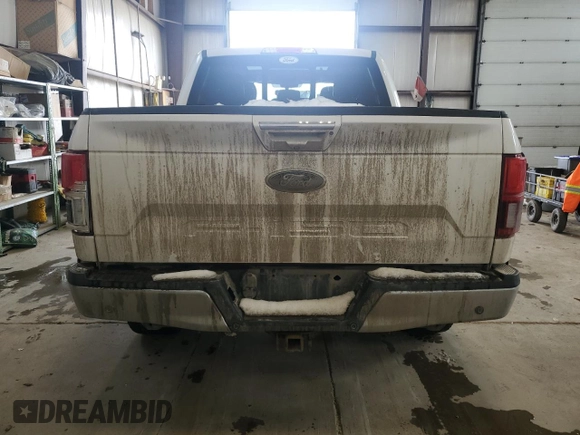 2018 Ford F-150 XL with VIN 1FTFW1E13JFD56117, listed as a Copart auction lot 50377485 with 0 mi miles and Salvage Title. Bid and sale history available at carsss.com. Image 6.