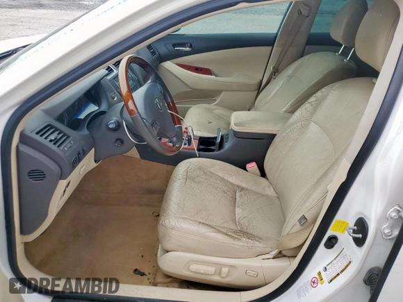 2012 Lexus ES 330 with VIN JTHBK1EG4C2502080, listed as a Copart auction lot 62885865 with 187,588 mi miles and Salvage title. Bid and sale history available at DreamBid. Image 7.