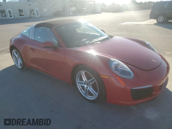 2017 Porsche 911 4 with VIN WP0BA2A99HS132236, listed as a Copart auction lot 79146274 with 0 mi miles and Non Repairable. Bid and sale history available at carsss.com. Image 4.