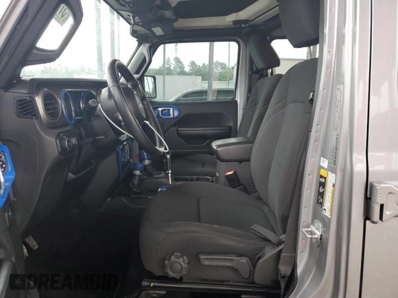 2021 Jeep Wrangler Unlimited Sport S with VIN 1C4HJXDGXMW515137, listed as a Copart auction lot 57226435 with 68,506 mi miles and Salvage title. Bid and sale history available at DreamBid. Image 7.