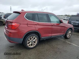 2011 BMW X3 35i with VIN 5UXWX7C5XBL735445, listed as a Copart auction lot 52239125 with 136,990 mi miles and Clean Title. Bid and sale history available at DreamBid. Image 3.
