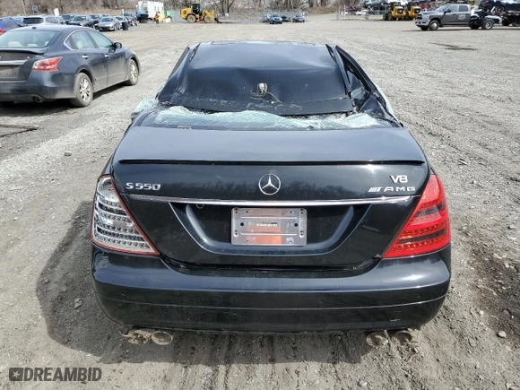 2009 Mercedes-Benz S-Class 5.5L V8 with VIN WDDNG86X19A259355, listed as a Copart auction lot 51945715 with 153,488 mi miles and Salvage Title. Bid and sale history available at carsss.com. Image 6.