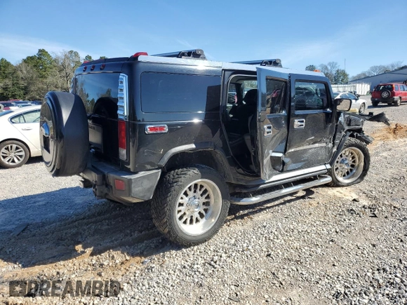 2006 Hummer H2 z VIN 5GRGN23U06H104393, wystawiony jako Copart lot #46208975 z przebiegiem 168 053 mil mil oraz Szkoda całkowita • Salvage title. Historia ofert i sprzedaży dostępna na DreamBid. Obrazek 3.