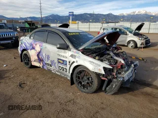 2008 Mitsubishi Lancer Evolution MR with VIN JA3AW56V98U051308, listed as a Copart auction lot 50452355 with Not Provided miles and Salvage Title. Bid and sale history available at carsss.com. Image 4.