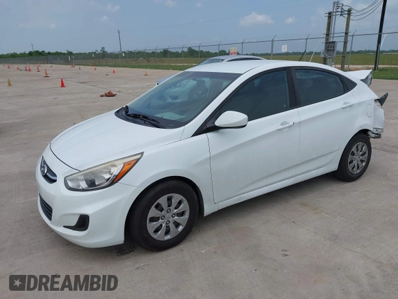 2016 Hyundai Accent SE with VIN KMHCT4AE1GU133578, listed as a IAAI auction lot 42111547 with 110,590 mi miles and . Bid and sale history available at carsss.com. Image 2.