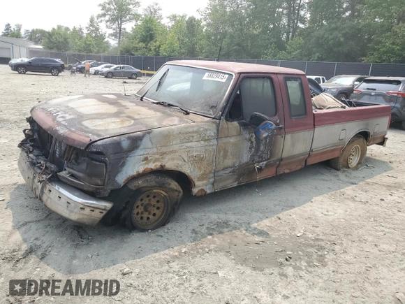 1992 Ford F-150 with VIN 1FTEX15N2NKB78371, listed as a Copart auction lot 58829415 with Not provided miles and Salvage title. Bid and sale history available at DreamBid. Image 1.