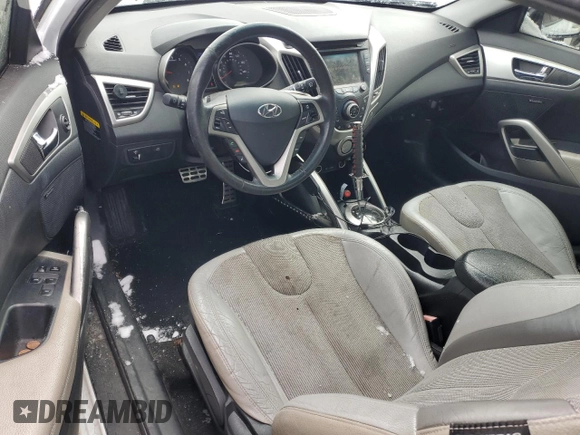 2012 Hyundai Veloster w/Red Int with VIN KMHTC6AD5CU030340, listed as a Copart auction lot 45793405 with 139,667 mi miles and Clean title. Bid and sale history available at DreamBid. Image 8.