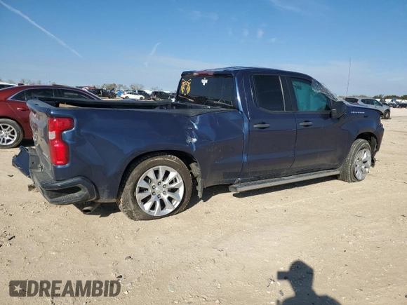 2020 Chevrolet Silverado 1500 Custom with VIN 1GCRWBEK5LZ312066, listed as a Copart auction lot 88494515 with 0 mi miles and Salvage Title. Bid and sale history available at carsss.com. Image 3.