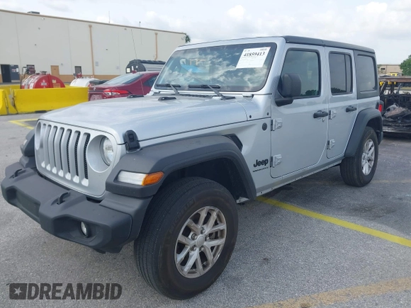 2023 Jeep Wrangler Sport S with VIN 1C4HJXDNXPW702199, listed as a IAAI auction lot 41859413 with 24,942 mi miles and . Bid and sale history available at DreamBid. Image 17.