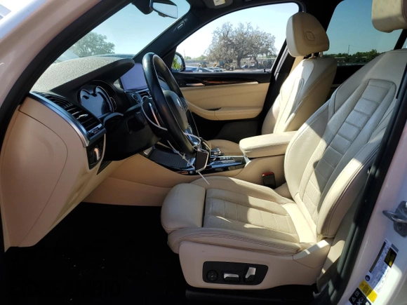 2019 BMW X3 xDrive30i with VIN 5UXTR9C5XKLD96567, listed as a Copart auction lot 50338595 with 102,057 mi miles and Salvage Title. Bid and sale history available at DreamBid. Image 7.