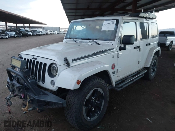 2014 Jeep Wrangler Unlimited Sahara with VIN 1C4BJWEG7EL204489, listed as a IAAI auction lot 41255239 with 68,803 mi miles and . Bid and sale history available at DreamBid. Image 17.