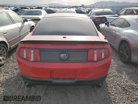 2011 Ford Mustang GT with VIN 1ZVBP8CF8B5127973, listed as a Copart auction lot 46757105 with 171,301 mi miles and Salvage Title. Bid and sale history available at carsss.com. Image 6.