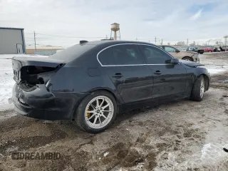 2007 BMW 5 Series 530xi with VIN WBANF73517CU25107, listed as a Copart auction lot 45581435 with 249,612 mi miles and Salvage Title. Bid and sale history available at carsss.com. Image 3.