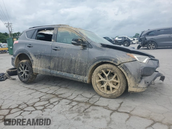 2017 Toyota RAV4 SE with VIN 2T3JFREVXHW608093, listed as a Copart auction lot 57396445 with 46,835 mi miles and Salvage title. Bid and sale history available at DreamBid. Image 4.
