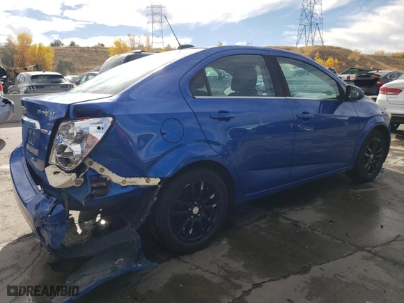 2016 Chevrolet Sonic LT with VIN 1G1JC5SB2G4180570, listed as a Copart auction lot 77870934 with 74,626 mi miles and Salvage Title. Bid and sale history available at carsss.com. Image 3.