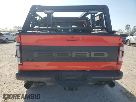 2021 Ford F-150 Raptor with VIN 1FTFW1RG7MFC62731, listed as a Copart auction lot 48047705 with 5,911 mi miles and Salvage Title. Bid and sale history available at carsss.com. Image 6.