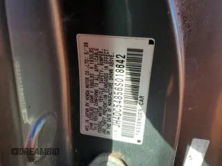 2006 Acura RSX with VIN JH4DC54856S018642, listed as a Copart auction lot 76613654 with 189,272 mi miles and Salvage Title. Bid and sale history available at carsss.com. Image 12.