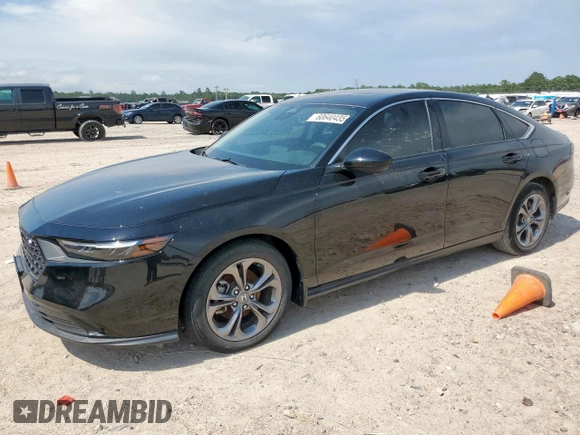 2024 Honda Accord EX with VIN 1HGCY1F37RA059116, listed as a Copart auction lot 60640435 with Not provided miles and Salvage title. Bid and sale history available at DreamBid. Image 1.