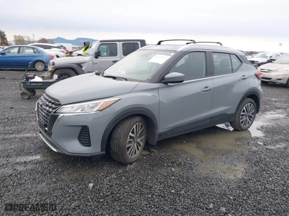 2023 Nissan Kicks SV with VIN 3N1CP5CVXPL473708, listed as a IAAI auction lot 41775042 with 24,164 mi miles. Bid and sale history available at carsss.com. Image 2.