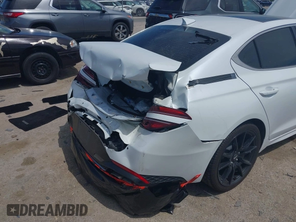 2022 Genesis G70 2.0T with VIN KMTG34TA5NU103935, listed as a IAAI auction lot 42325277 with 30,142 mi miles and . Bid and sale history available at DreamBid. Image 6.