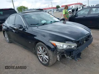 2014 Infiniti Q50 Premium z VIN JN1BV7AP9EM690929, wystawiony jako IAAI lot #39916709 z przebiegiem Nie podano mil oraz . Historia ofert i sprzedaży dostępna na DreamBid. Obrazek 1.