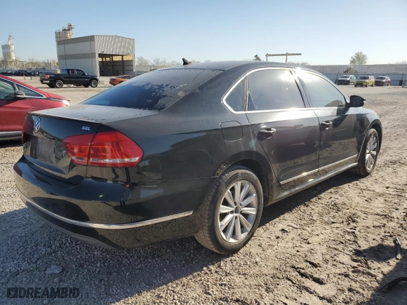 2013 Volkswagen Passat SEL Premium with VIN 1VWCH7A30DC044539, listed as a Copart auction lot 51915355 with 160,487 mi miles and Salvage Title. Bid and sale history available at carsss.com. Image 3.