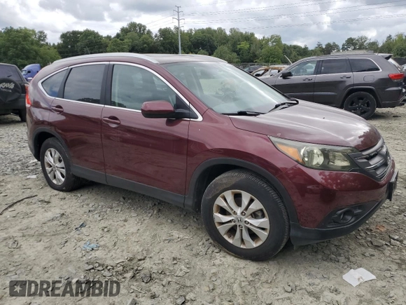 2013 Honda CR-V EX-L with VIN 5J6RM4H77DL002721, listed as a Copart auction lot 69295184 with 70,107 mi miles and Salvage Title. Bid and sale history available at carsss.com. Image 4.
