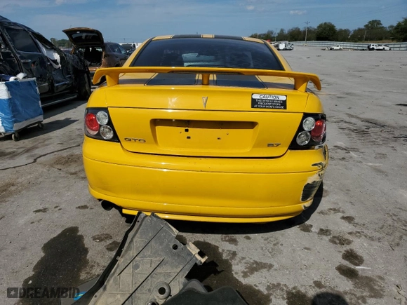2004 Pontiac GTO with VIN 6G2VX12G64L296753, listed as a Copart auction lot 74538194 with NaN miles and Clean Title. Bid and sale history available at carsss.com. Image 6.