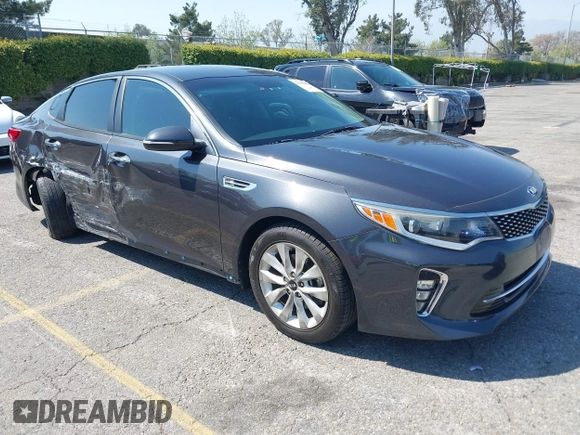 2018 Kia Optima LX with VIN 5XXGT4L31JG240046, listed as a IAAI auction lot 41992269 with 57,766 mi miles and . Bid and sale history available at carsss.com. Image 1.