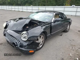 2005 Ford Thunderbird Deluxe z VIN 1FAHP60A55Y102032, wystawiony jako Copart lot #73761144 z przebiegiem 50 402 mil mil oraz Szkody całkowita. Historia ofert i sprzedaży dostępna na DreamBid. Obrazek 1.