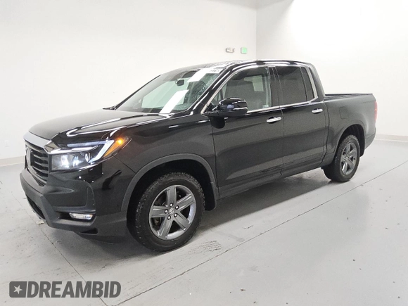 2023 Honda Ridgeline RTL-E with VIN 5FPYK3F79PB038896, listed as a Copart auction lot 58401225 with 23,531 mi miles and Clean title. Bid and sale history available at DreamBid. Image 1.