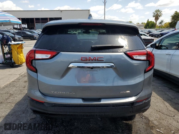 2024 GMC Terrain SLE with VIN 3GKALTEG1RL377931, listed as a Copart auction lot 51220535 with 0 mi miles and Salvage Title. Bid and sale history available at carsss.com. Image 6.