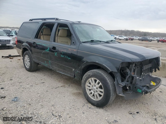 2014 Ford Expedition EL XLT with VIN 1FMJK1H54EEF51123, listed as a Copart auction lot 50251385 with 203,362 mi miles and Salvage Title. Bid and sale history available at carsss.com. Image 4.