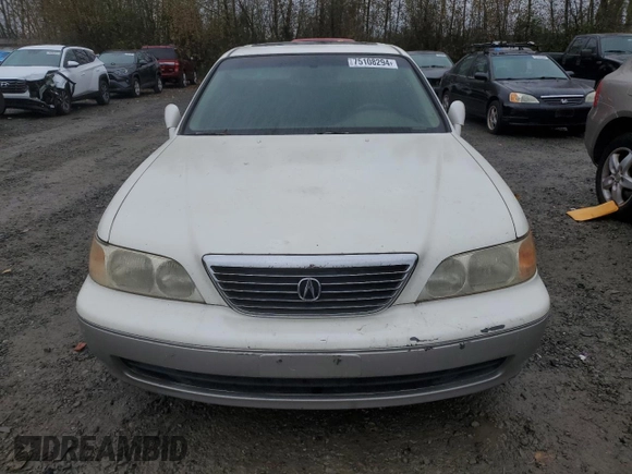 1998 Acura RL Special Edition with VIN JH4KA9682WC010493, listed as a Copart auction lot 75108294 with 56,655 mi miles and Salvage Title. Bid and sale history available at carsss.com. Image 5.