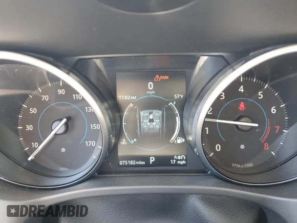2018 Jaguar F-Pace 25t Premium z VIN SADCJ2FX9JA282892, wystawiony jako Copart lot #53068225 z przebiegiem 75 182 mil mil oraz Szkoda całkowita • Salvage title. Historia ofert i sprzedaży dostępna na DreamBid. Obrazek 9.