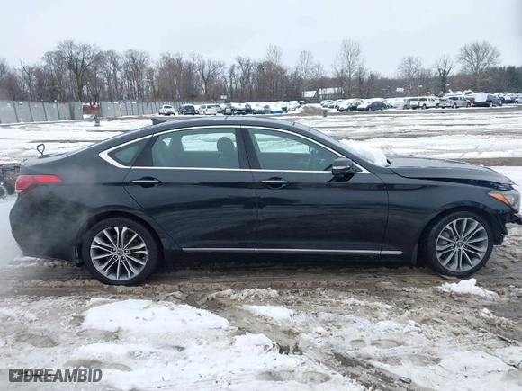 2015 Hyundai Genesis 3.8L with VIN KMHGN4JE9FU099240, listed as a IAAI auction lot 41560635 with 128,345 mi miles. Bid and sale history available at carsss.com. Image 13.