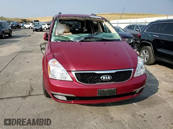 2014 Kia Sedona EX with VIN KNDMH4C74E6579346, listed as a Copart auction lot 64007164 with 0 mi miles and Salvage Title. Bid and sale history available at carsss.com. Image 11.
