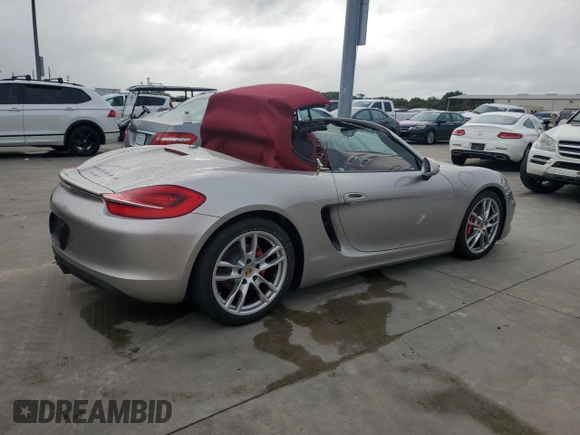 2013 Porsche Boxster S with VIN WP0CB2A82DS132355, listed as a Copart auction lot 74859104 with 0 mi miles and Salvage Title. Bid and sale history available at carsss.com. Image 3.