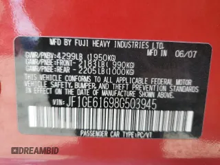 2008 Subaru Impreza i с VIN JF1GE61698G503945, выставлен на аукционе Copart как лот 54748825 с пробегом 120 624 миль миль и Списание • Salvage title. История ставок и продаж доступна на DreamBid. Изображение 12.