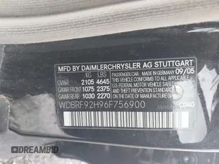 2006 Mercedes-Benz C 280 Luxury z VIN WDBRF92H96F756900, wystawiony jako IAAI lot #42375982 z przebiegiem 163 385 mil mil oraz . Historia ofert i sprzedaży dostępna na DreamBid. Obrazek 9.