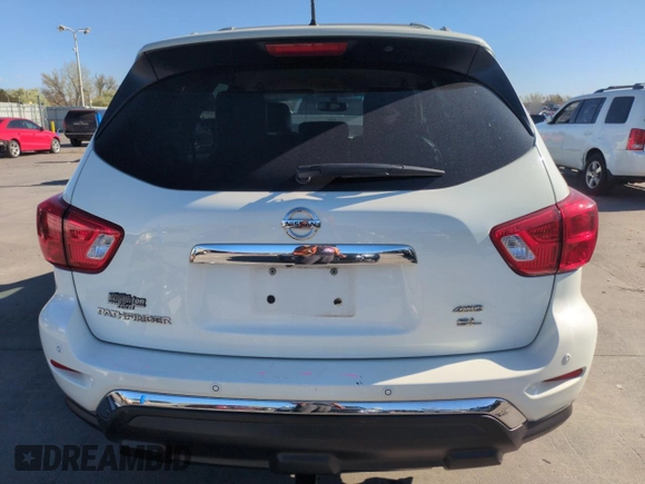 2018 Nissan Pathfinder S with VIN 5N1DR2MM0JC642391, listed as a Copart auction lot 53089395 with 91,571 mi miles and Salvage Title. Bid and sale history available at DreamBid. Image 6.