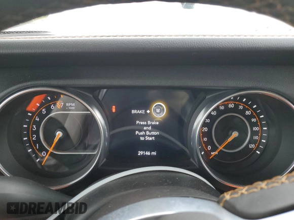 2021 Jeep Wrangler Unlimited Sahara with VIN 1C4HJXEG1MW504154, listed as a Copart auction lot 51131825 with 29,146 mi miles and Salvage title. Bid and sale history available at DreamBid. Image 9.