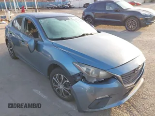 2015 Mazda 3 i Sport with VIN 3MZBM1U75FM145709, listed as a IAAI auction lot 41950471 with 124,407 mi miles. Bid and sale history available at carsss.com. Image 1.