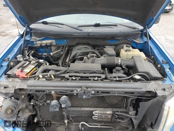 2009 Ford F-150 STX with VIN 1FTRX128X9FB21799, listed as a Copart auction lot 58263855 with 214,192 mi miles and Salvage title. Bid and sale history available at DreamBid. Image 11.